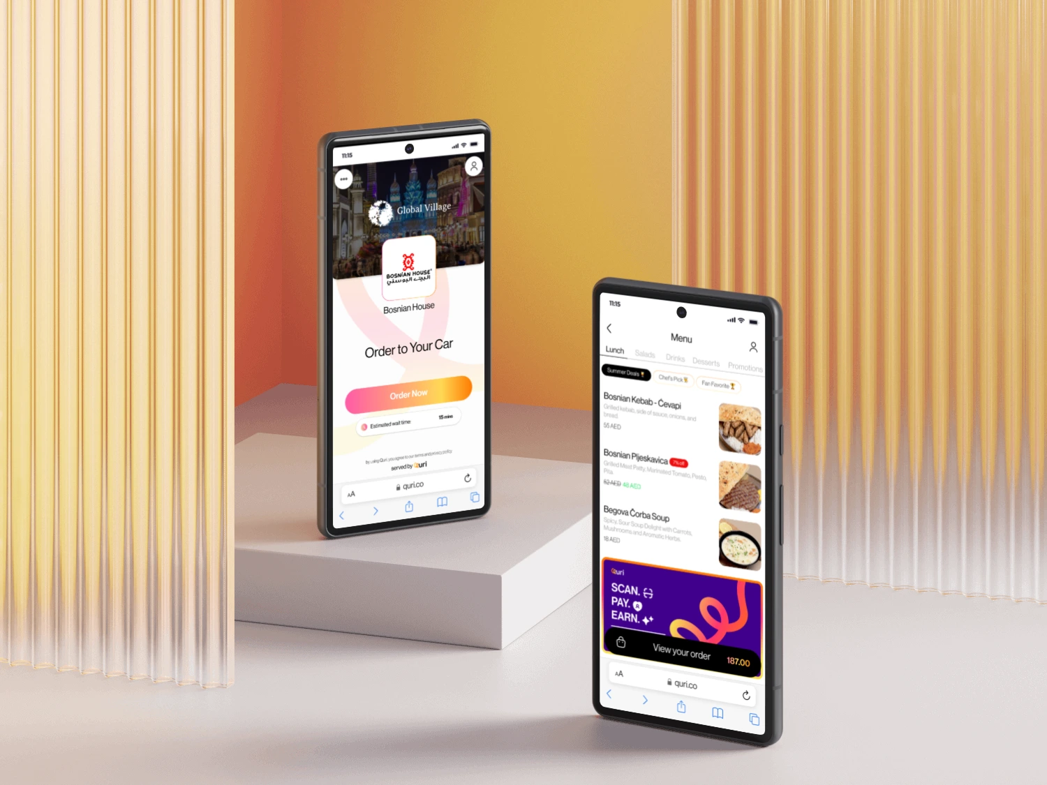 Quri Mobile App Screens